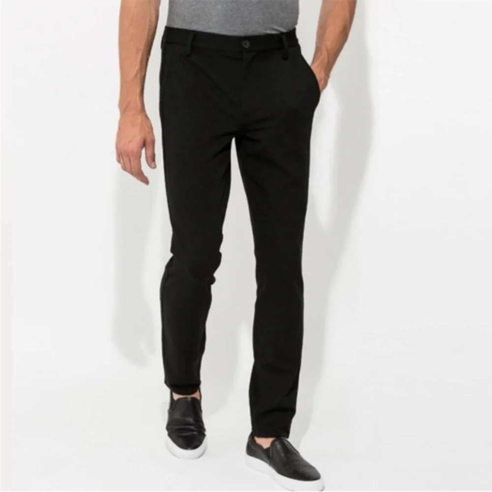 Kit And Ace Pants Men 32 Black Technical Stretch Tapered Bidwell Trouser